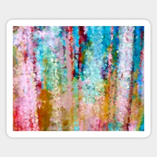 Dreamy multicoloured  cubist abstract Magnet